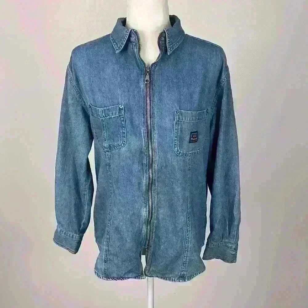 Route 66 Light Blue Vintage Cotton Jacket Size M